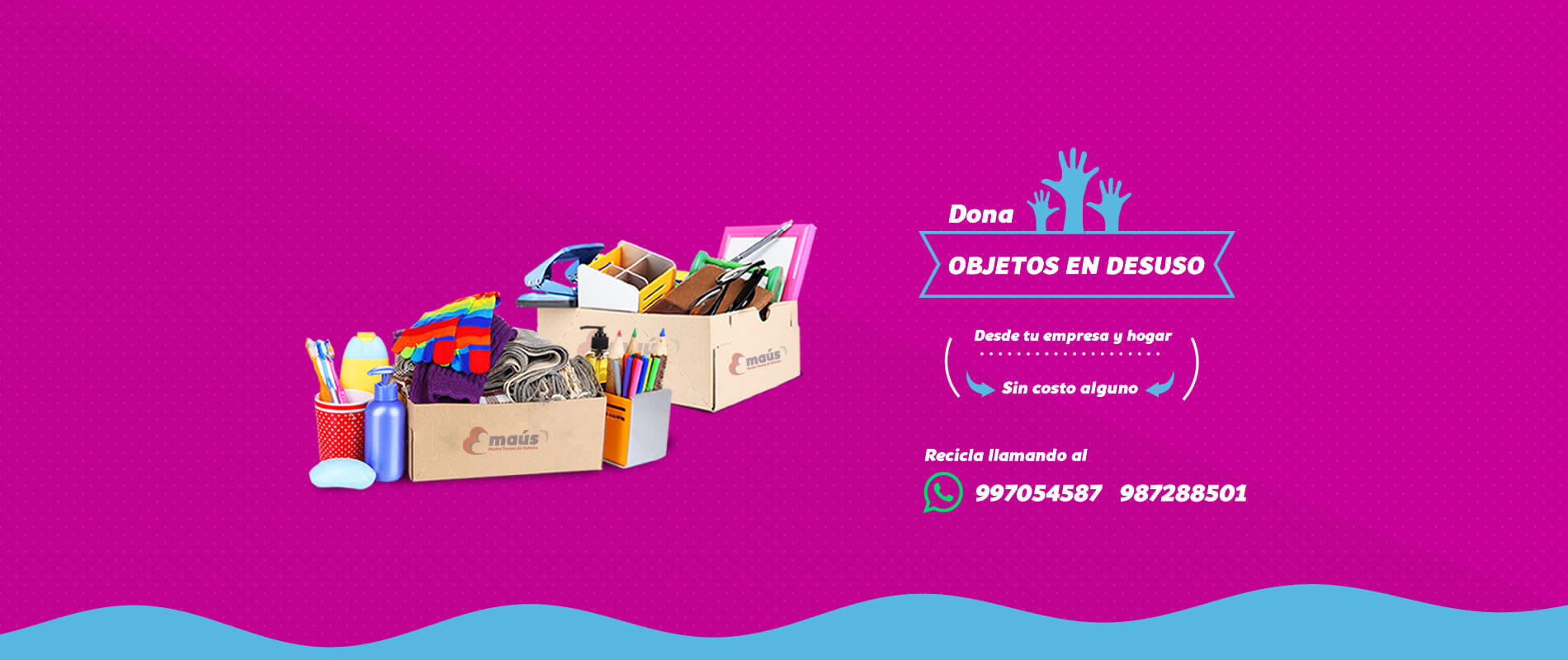 Donación de objetos en desuso